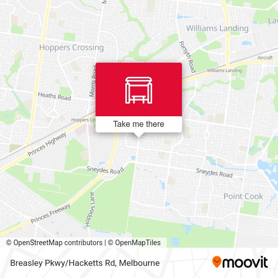Breasley Pkwy/Hacketts Rd map