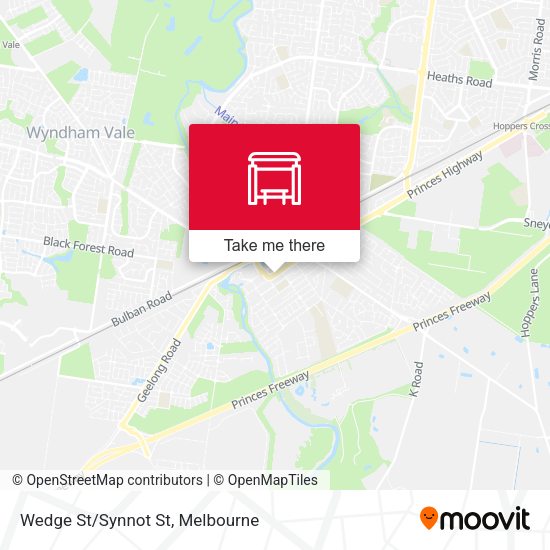 Wedge St/Synnot St map
