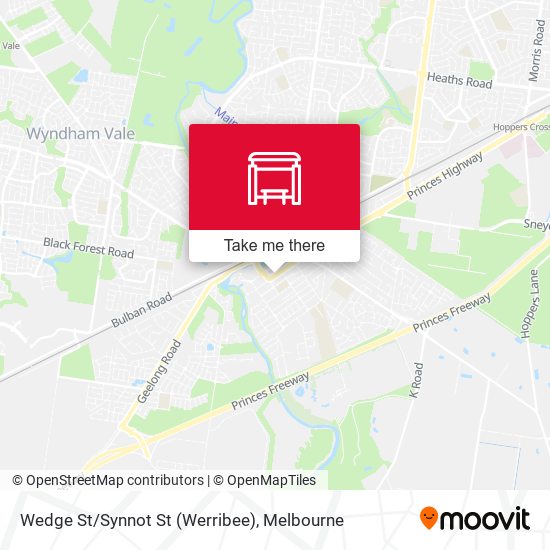 Wedge St/Synnot St (Werribee) map