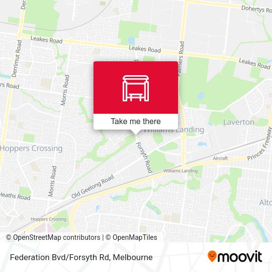 Federation Bvd/Forsyth Rd map