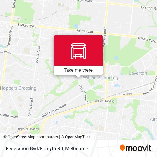 Federation Bvd/Forsyth Rd map
