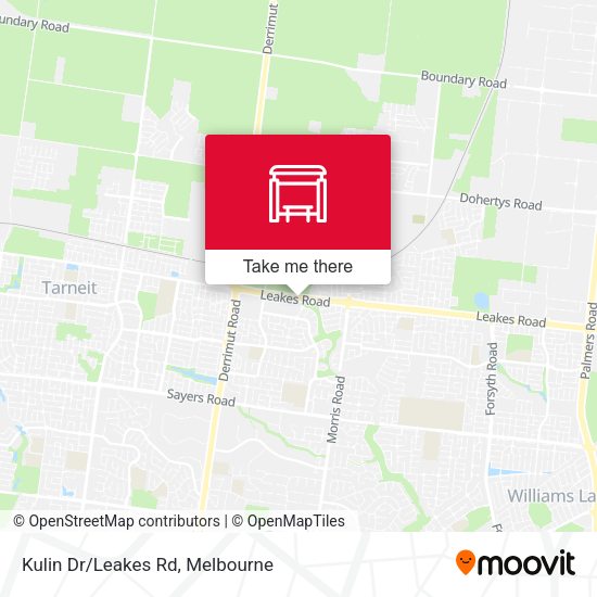 Kulin Dr/Leakes Rd map