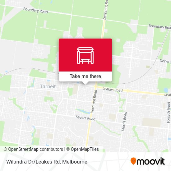 Wilandra Dr/Leakes Rd map