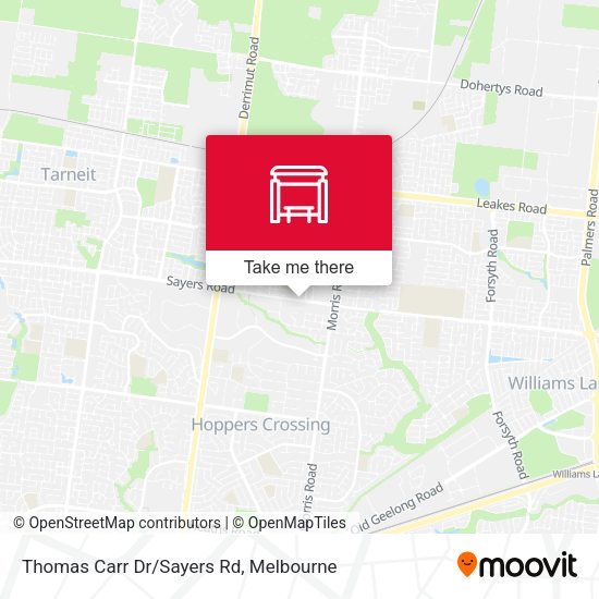 Thomas Carr Dr/Sayers Rd map