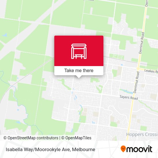 Isabella Way/Moorookyle Ave map