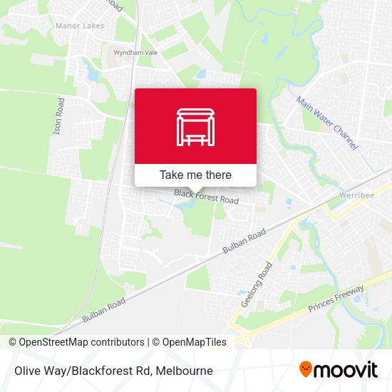 Olive Way/Blackforest Rd map