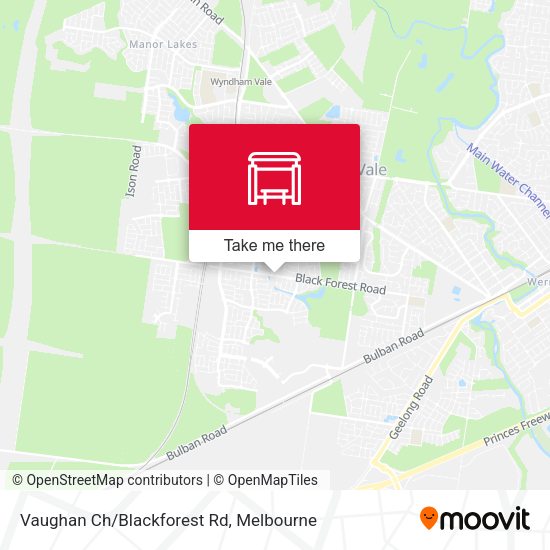 Vaughan Ch/Blackforest Rd map