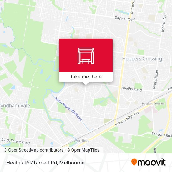 Heaths Rd/Tarneit Rd map