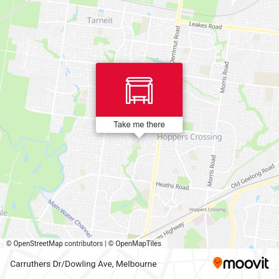 Carruthers Dr/Dowling Ave map