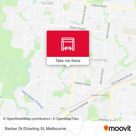 Barber Dr/Dowling St map