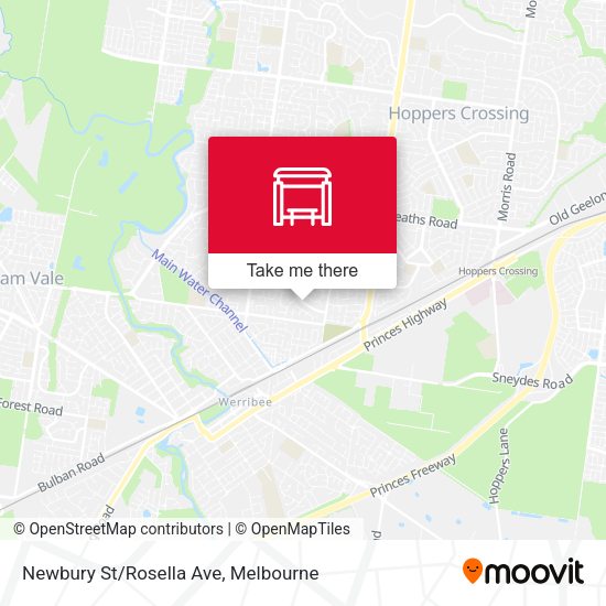 Newbury St/Rosella Ave map