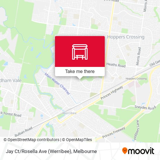 Jay Ct/Rosella Ave (Werribee) map