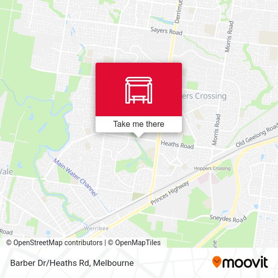Barber Dr/Heaths Rd map