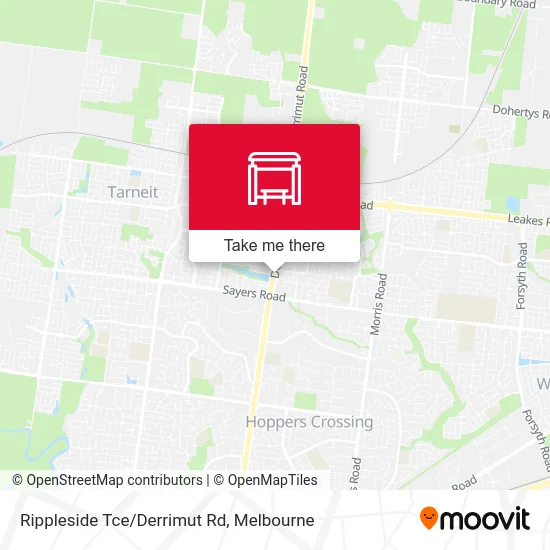 Mapa Rippleside Tce/Derrimut Rd
