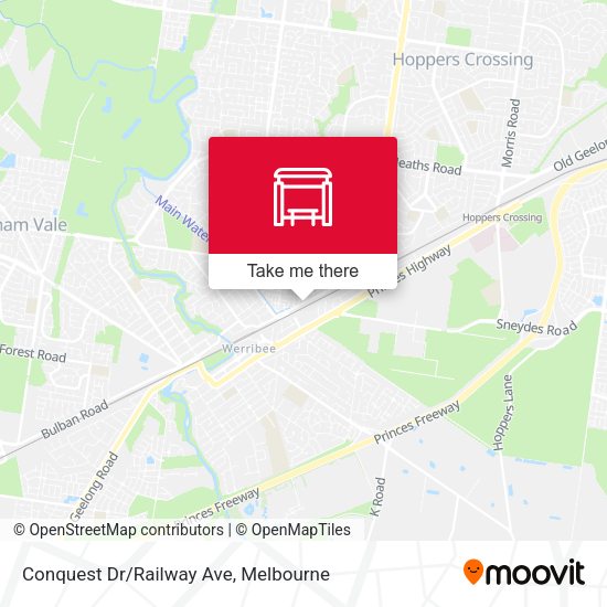 Conquest Dr/Railway Ave map