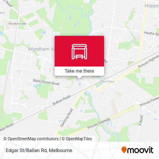 Edgar St/Ballan Rd map