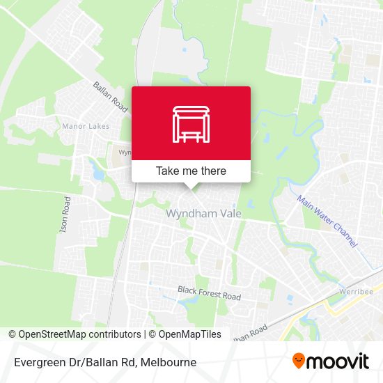 Evergreen Dr/Ballan Rd map