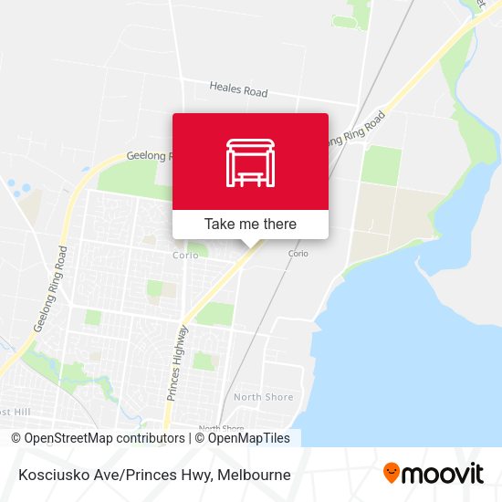 Kosciusko Ave/Princes Hwy map