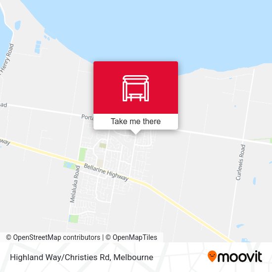 Highland Way/Christies Rd map