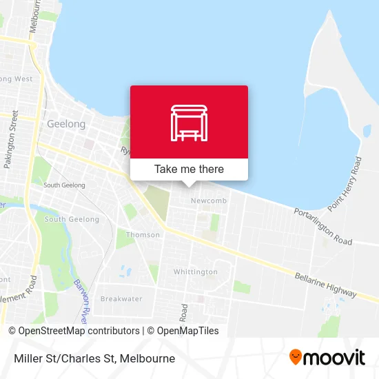 Mapa Miller St/Charles St