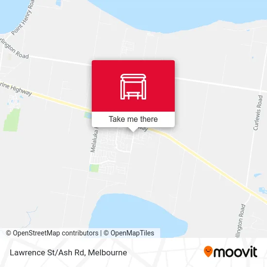 Mapa Lawrence St/Ash Rd