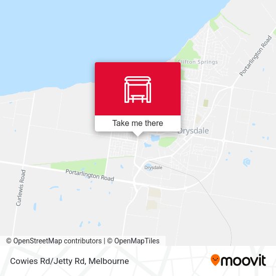 Cowies Rd/Jetty Rd map