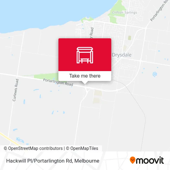 Mapa Hackwill Pl/Portarlington Rd