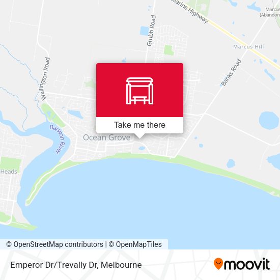 Emperor Dr/Trevally Dr map