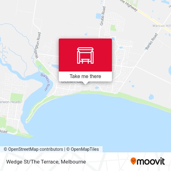 Wedge St/The Terrace map