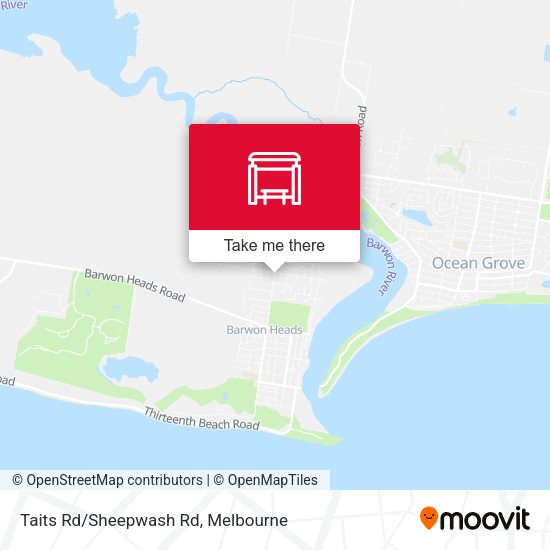 Taits Rd/Sheepwash Rd map