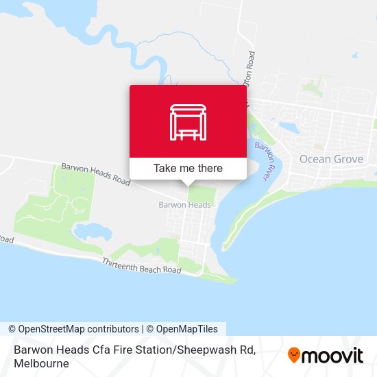 Barwon Heads Cfa Fire Station / Sheepwash Rd map
