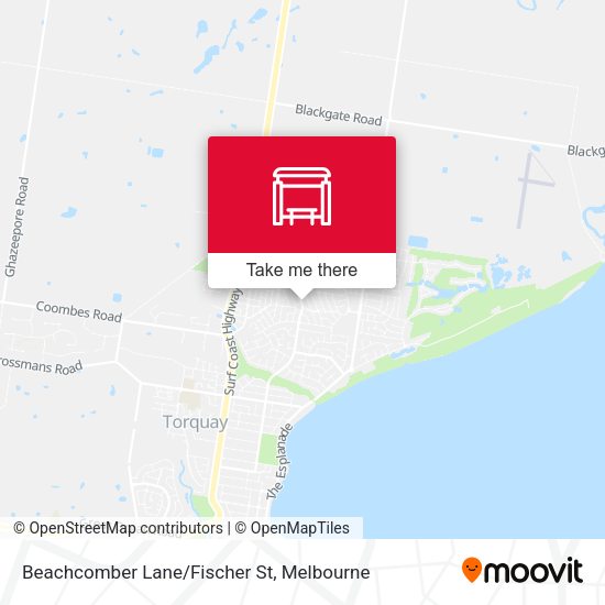 Beachcomber Lane/Fischer St map