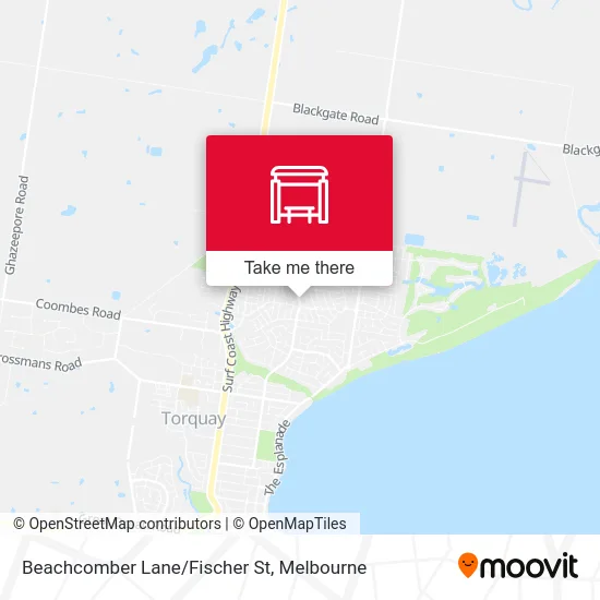 Mapa Beachcomber Lane/Fischer St