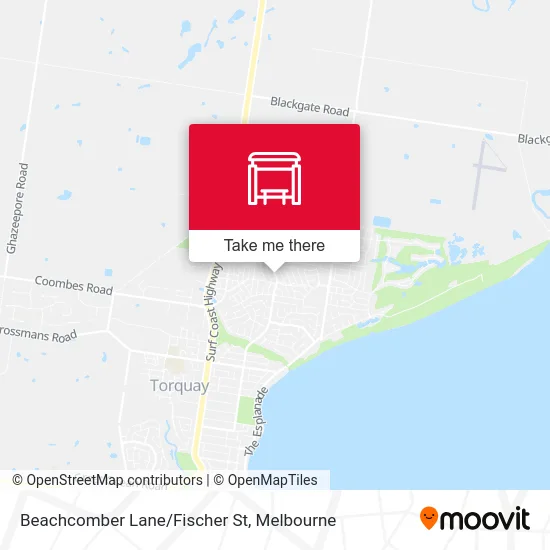 Mapa Beachcomber Lane/Fischer St