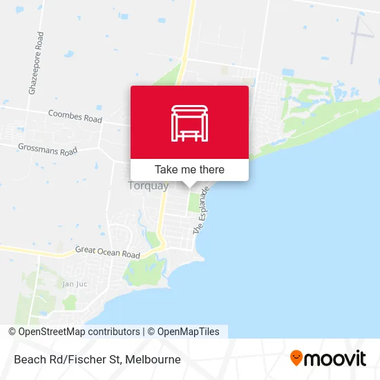 Mapa Beach Rd/Fischer St