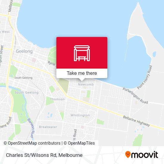 Charles St/Wilsons Rd map