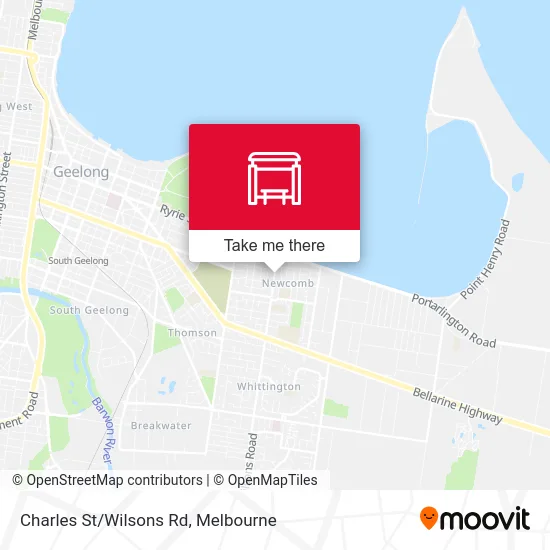 Mapa Charles St/Wilsons Rd