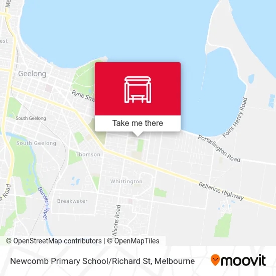 Mapa Newcomb Primary School / Richard St