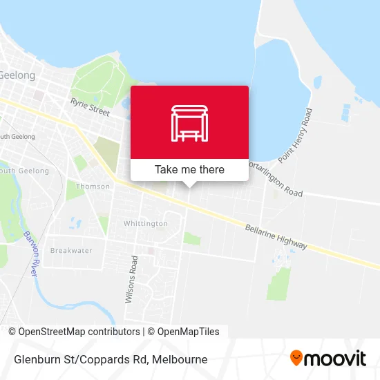 Mapa Glenburn St/Coppards Rd