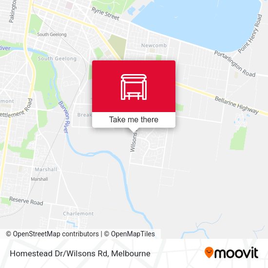 Homestead Dr/Wilsons Rd map