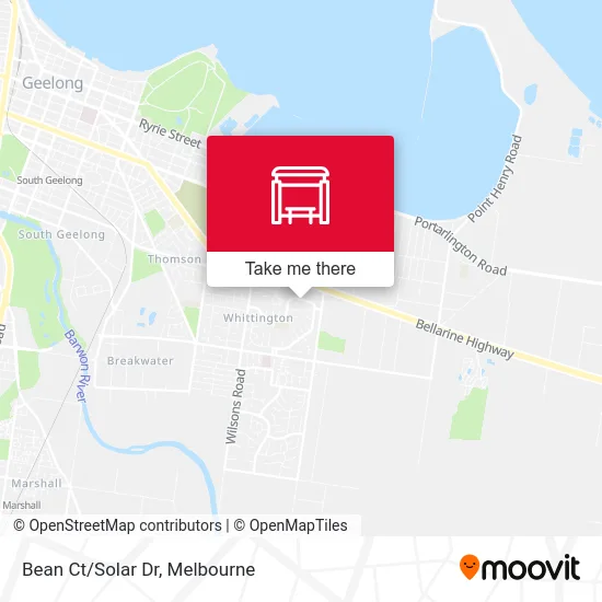 Mapa Bean Ct/Solar Dr