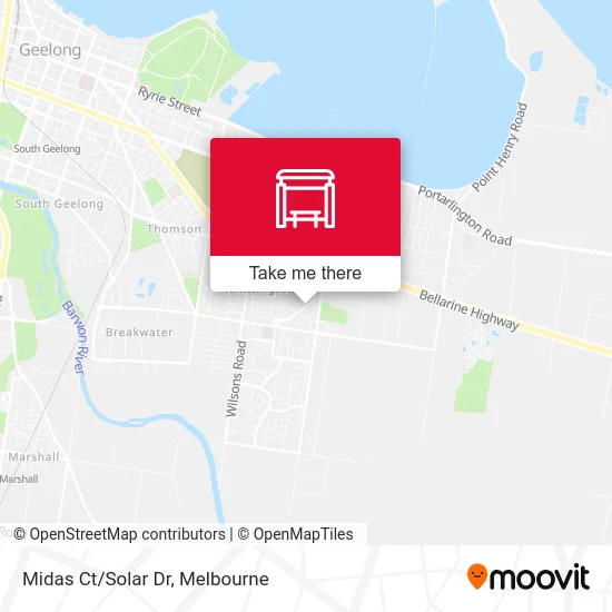 Mapa Midas Ct/Solar Dr