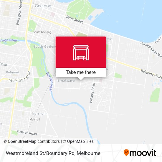 Westmoreland St/Boundary Rd map