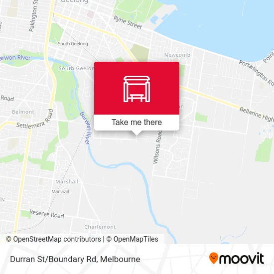 Mapa Durran St/Boundary Rd