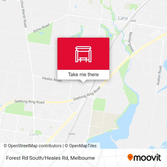 Forest Rd South/Heales Rd map