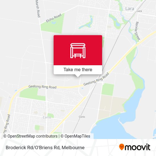 Broderick Rd/O'Briens Rd map