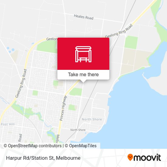 Harpur Rd/Station St map