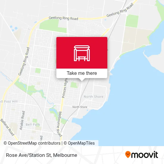 Mapa Rose Ave/Station St