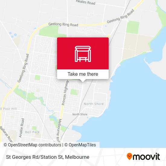 Mapa St Georges Rd/Station St