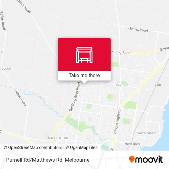 Mapa Purnell Rd/Matthews Rd